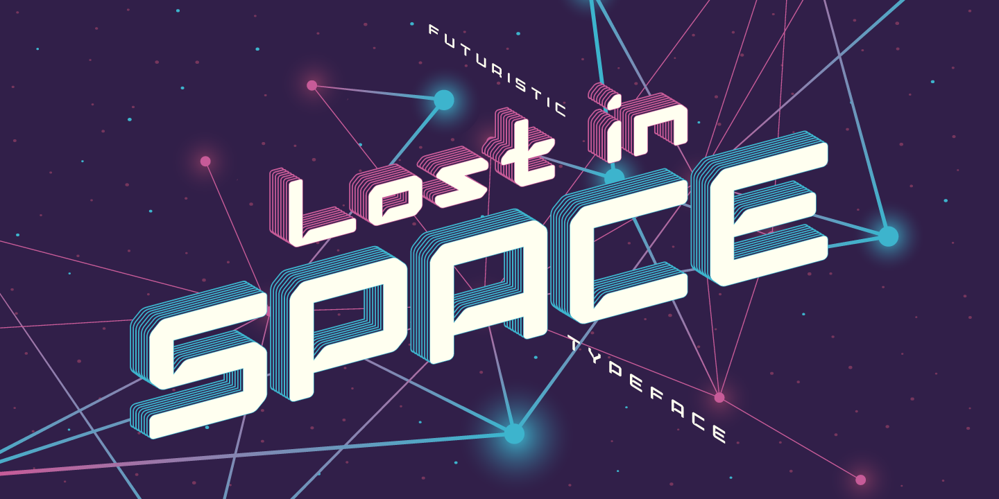 Schriftart Lost in space